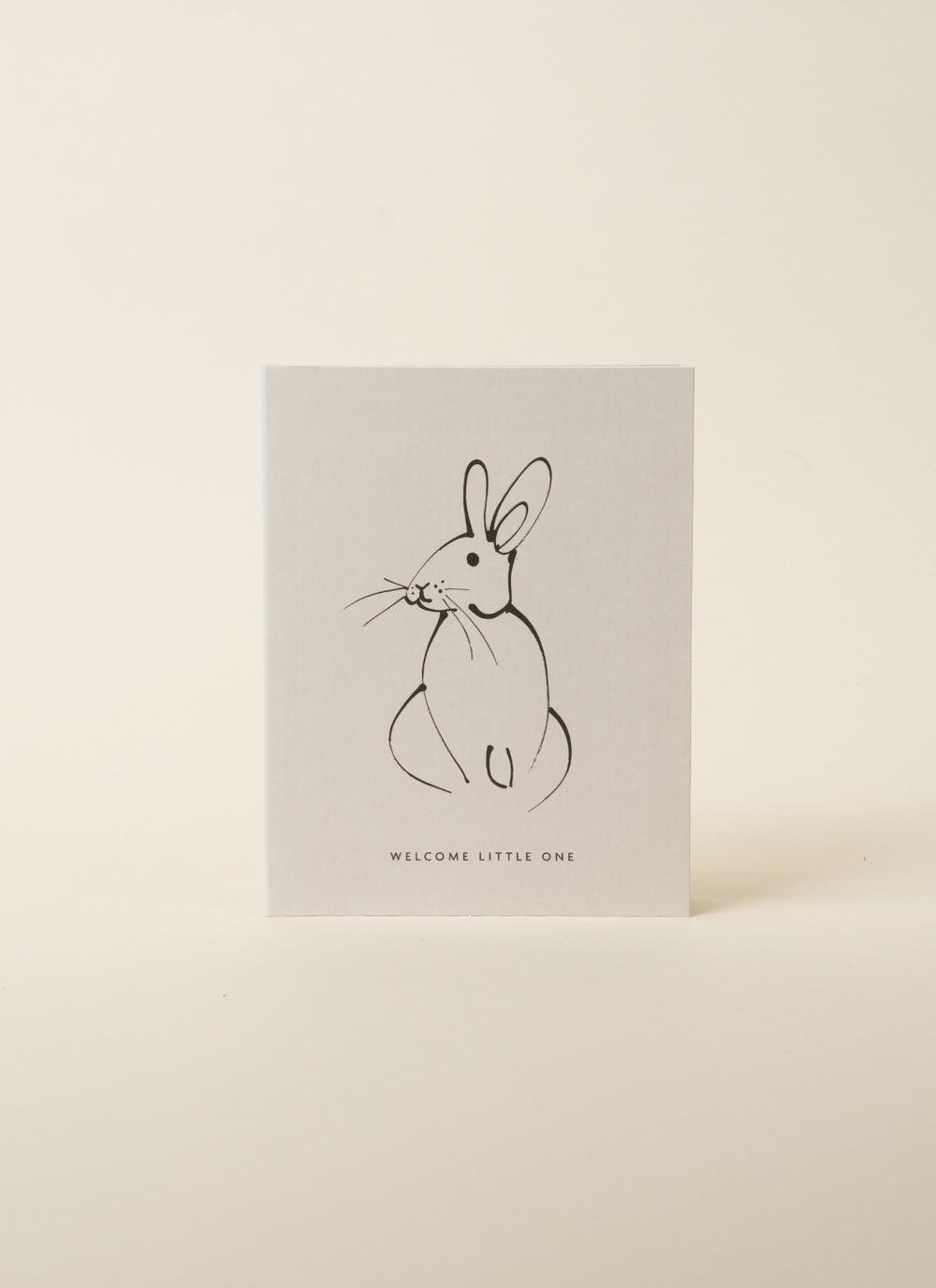 Father Rabbit Welcome Little One Rabbit Card