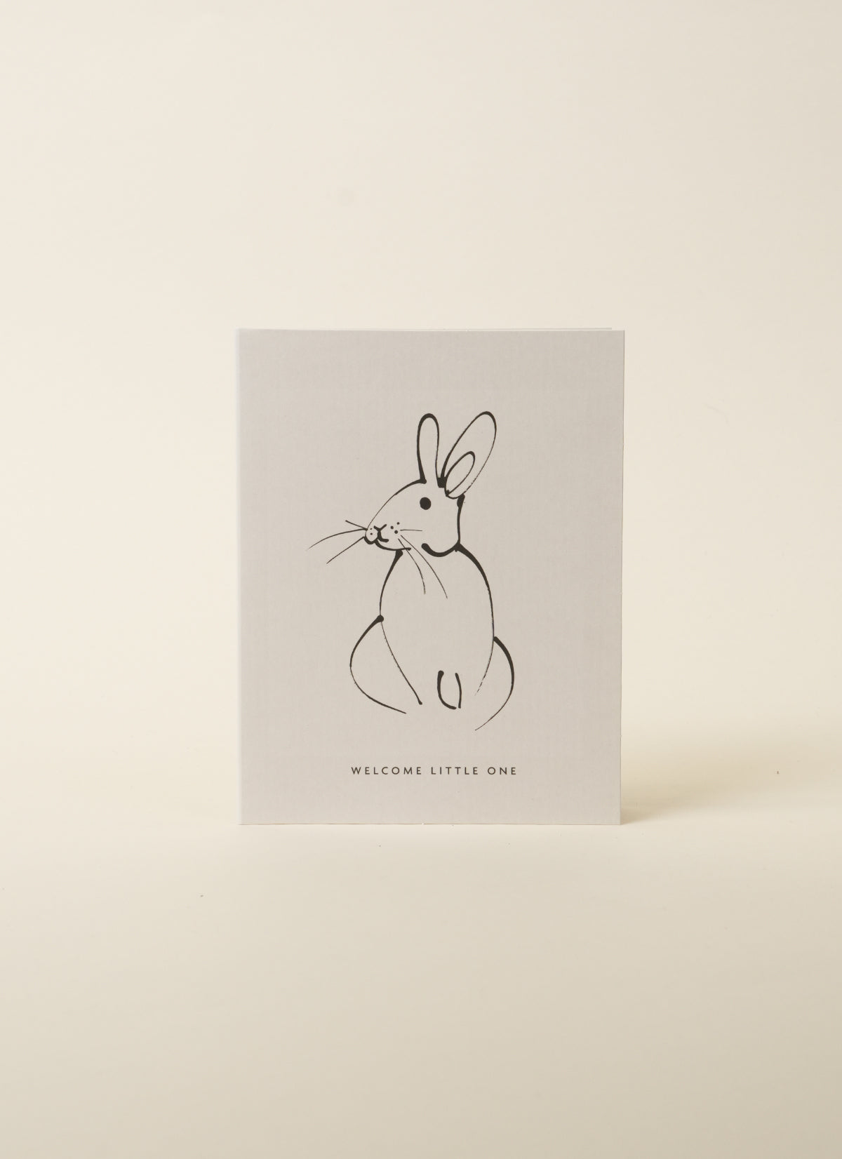 Father Rabbit Welcome Little One Rabbit Card
