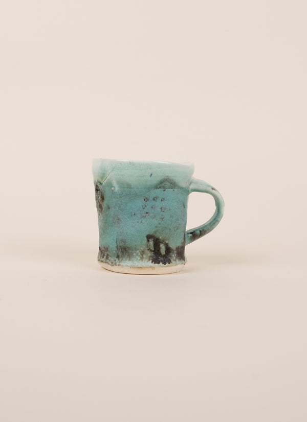 Brendan Adams Green and White Mug