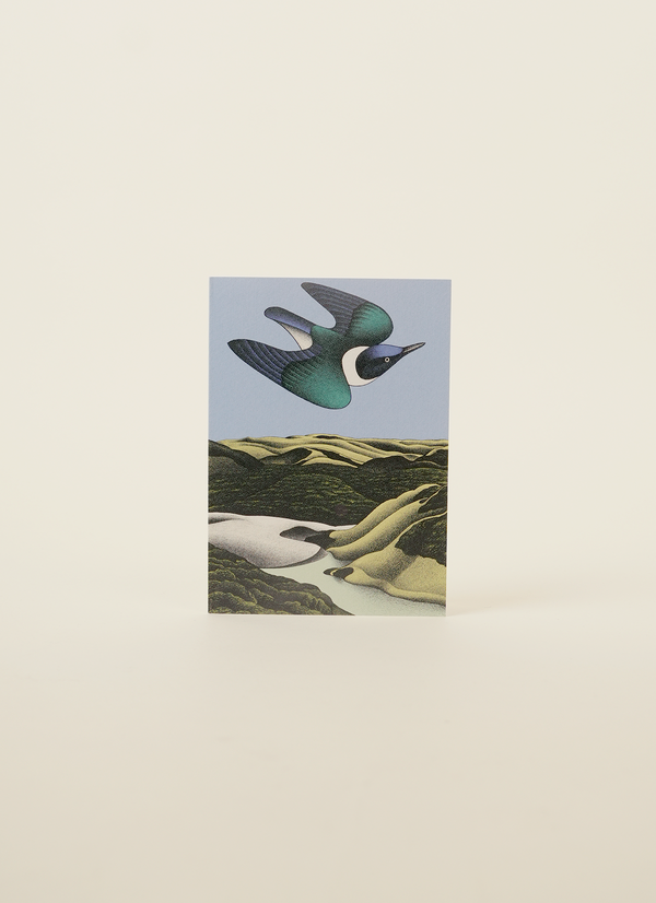 Don Binney Swoop of the Kotare, Wainamu Card