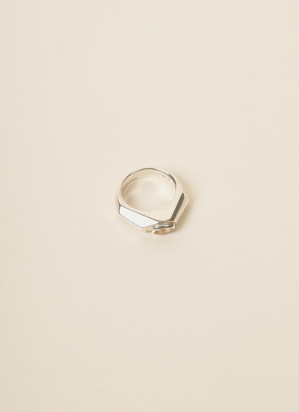 Julia Marin Citrine Faceted Block Ring