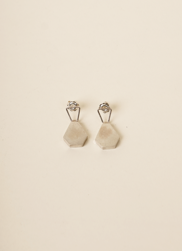 Julia Marin Small Hex Block Earrings