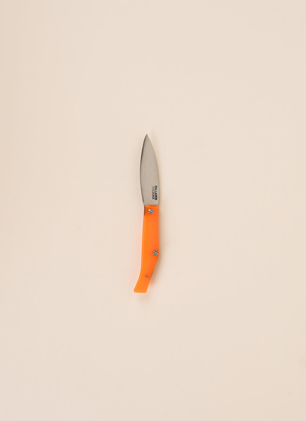 Pallares Pocket Knife - Resin Handle - 7cm Carbon Steel - Orange