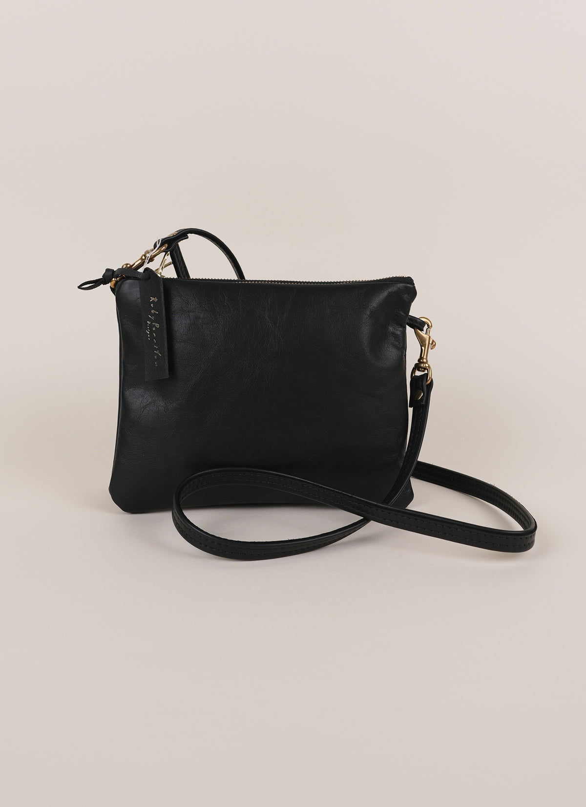 Ruby Perriton Black Double Pocket Bag