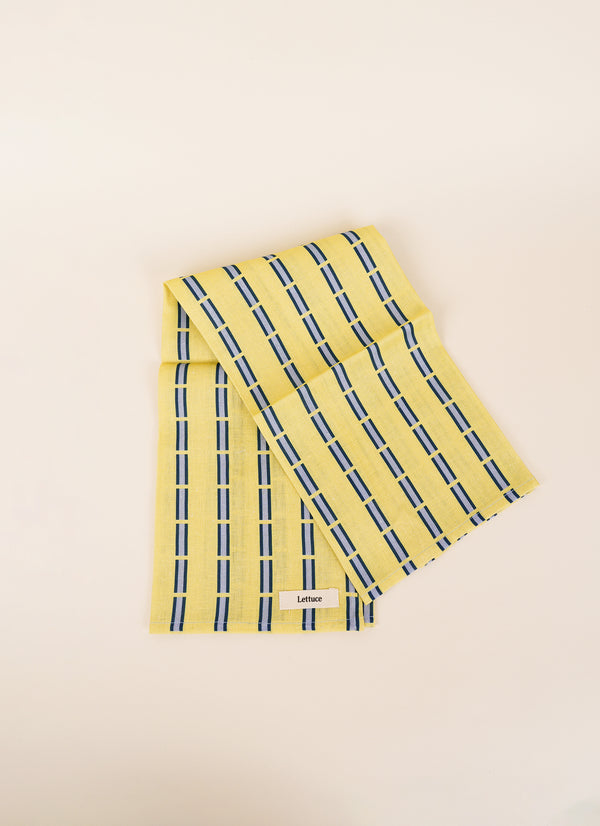 Lettuce Tea Towel - Ribbon Stripe